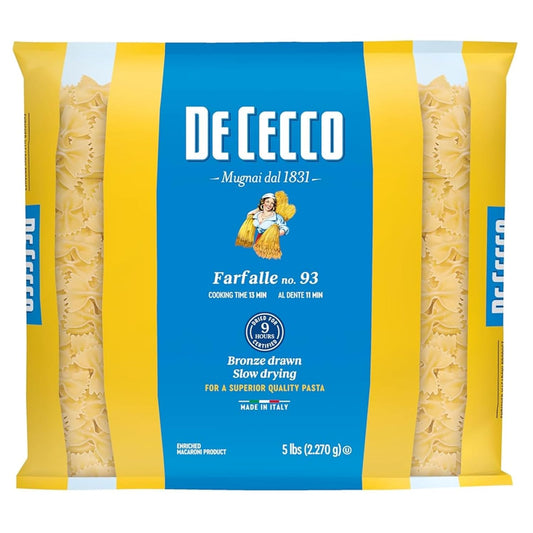 De-Cecco-Farfalle-No.-93-Pasta,-5-Lb,-Authentic,-Dried,-179