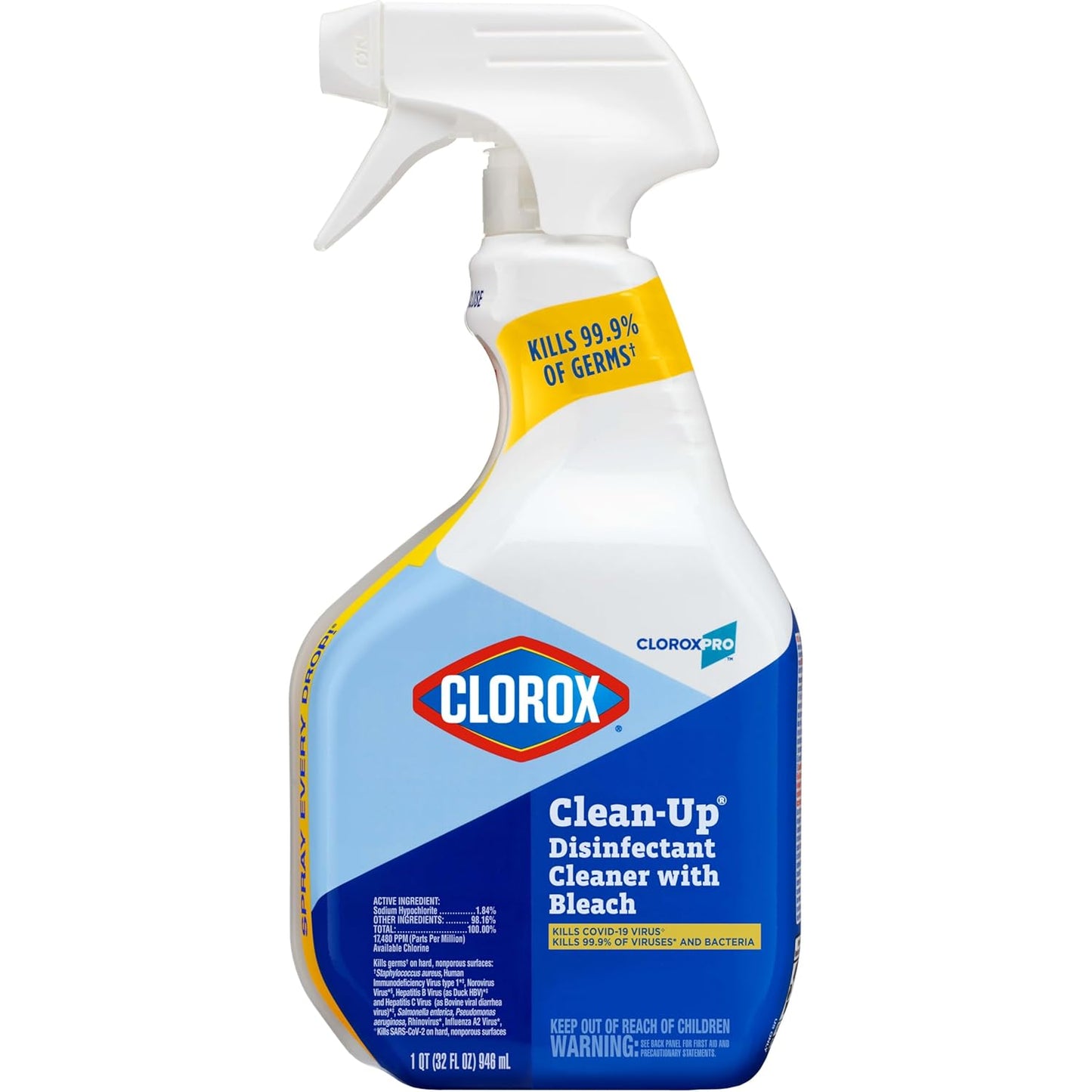 CloroxPro-Clorox-Clean-Up-Disinfectant-Cleaner-with-Bleach-Spray,-32-Ounces-4765