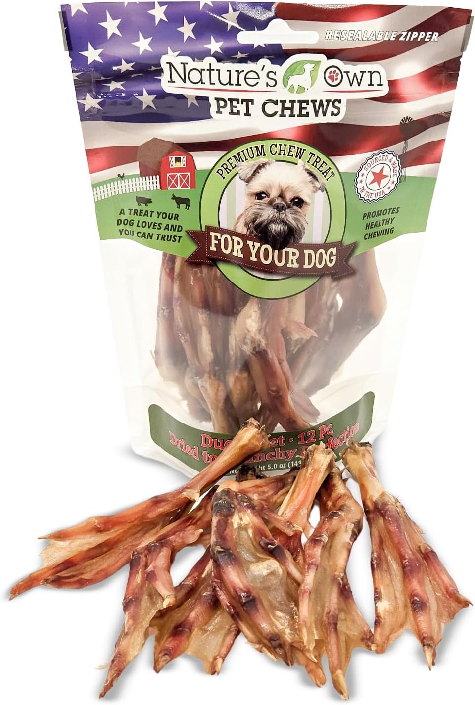 Nature's-Own-Pet-Chews-Pet-Chews-Duck-Feet-2012