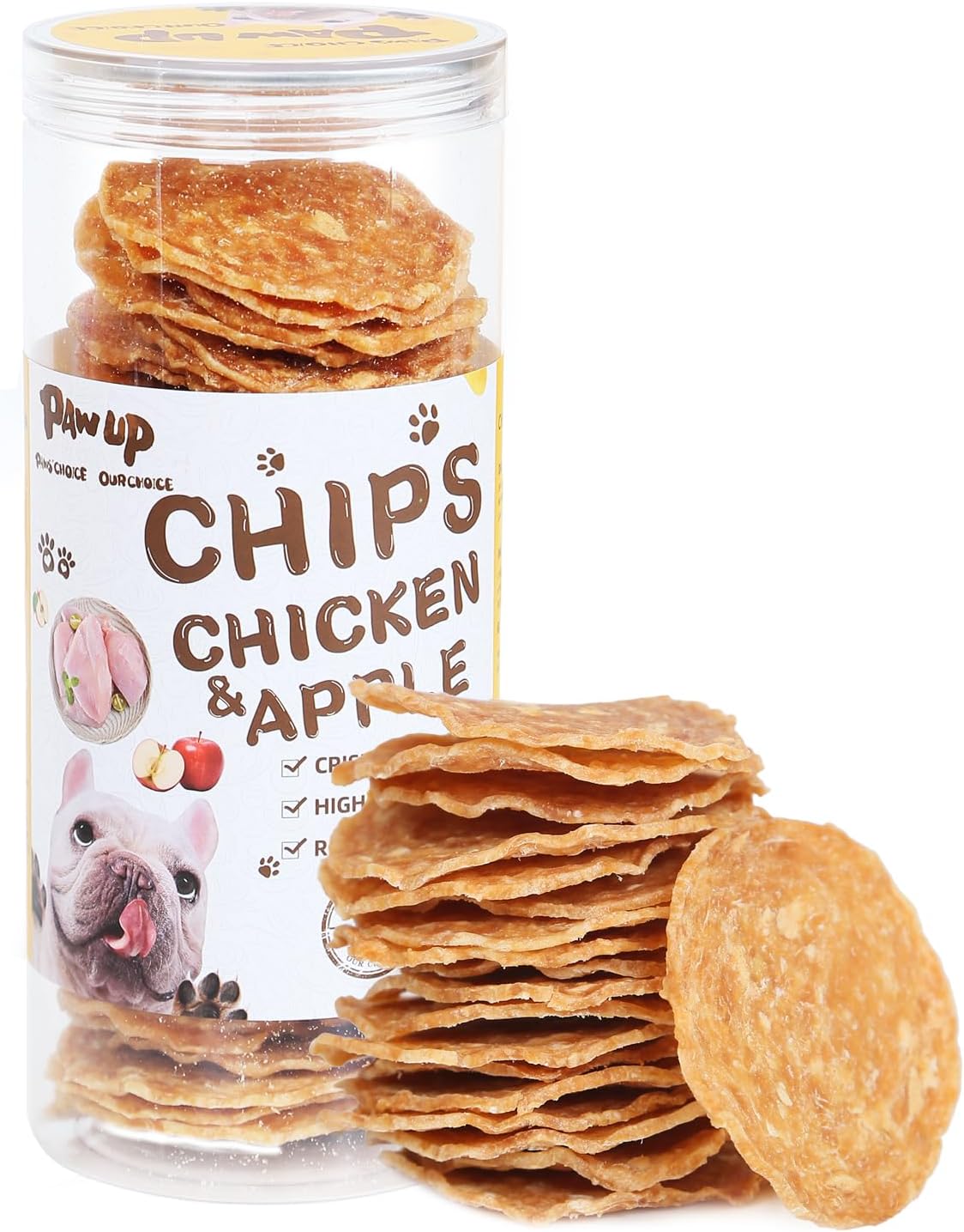 Dog-Treats-Chicken-Apple-Chips,-Crunchy-Health-Jerky-1502