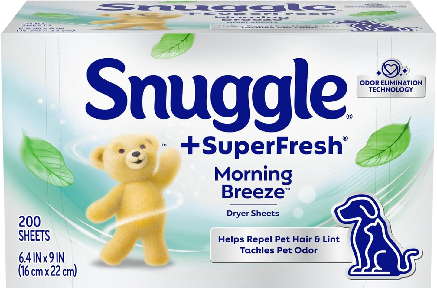 Snuggle-SuperFresh-Fabric-Softener-Dryer-Sheets,-200-Count,-Morning-Breeze,-Long-Lasting-Fresh-1570