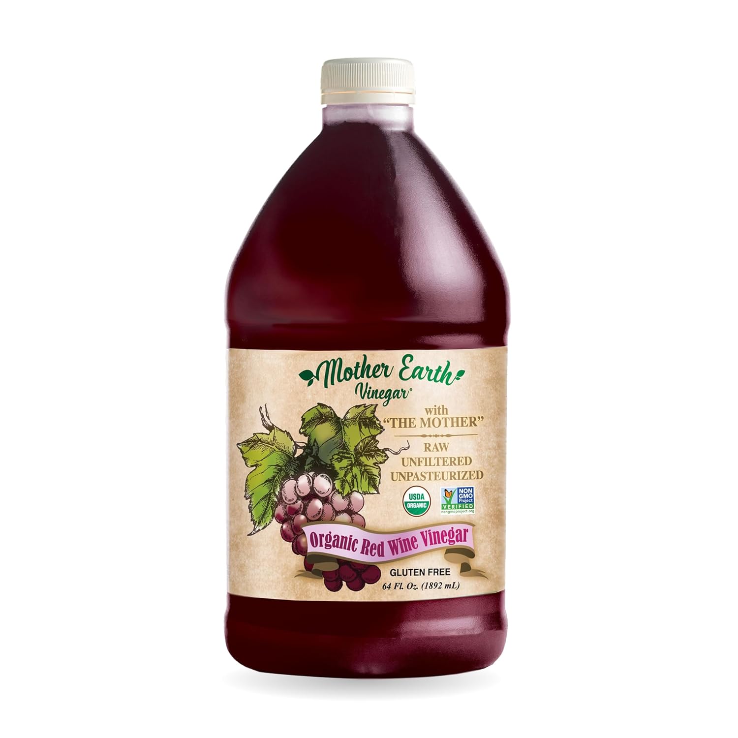 Mother-Earth,-Organic-Red-Wine-Vinegar-with-The-Mother,-Fresh-Pressed-Organic-Grapes,-RWV,-1543