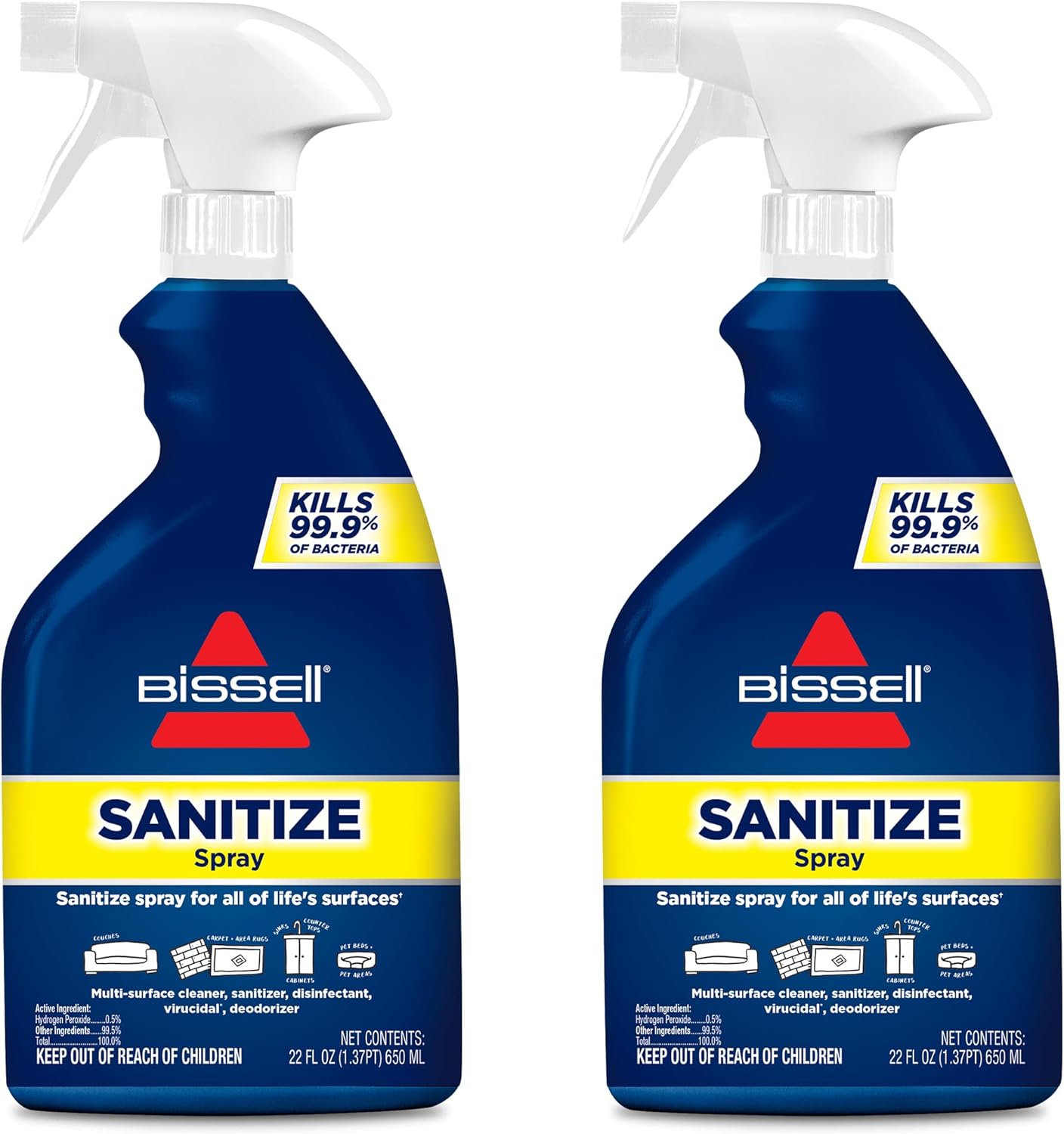 Bissell®-PET-Pretreat-+-Sanitize-Formula,-22-oz.-2-Pack,-1068