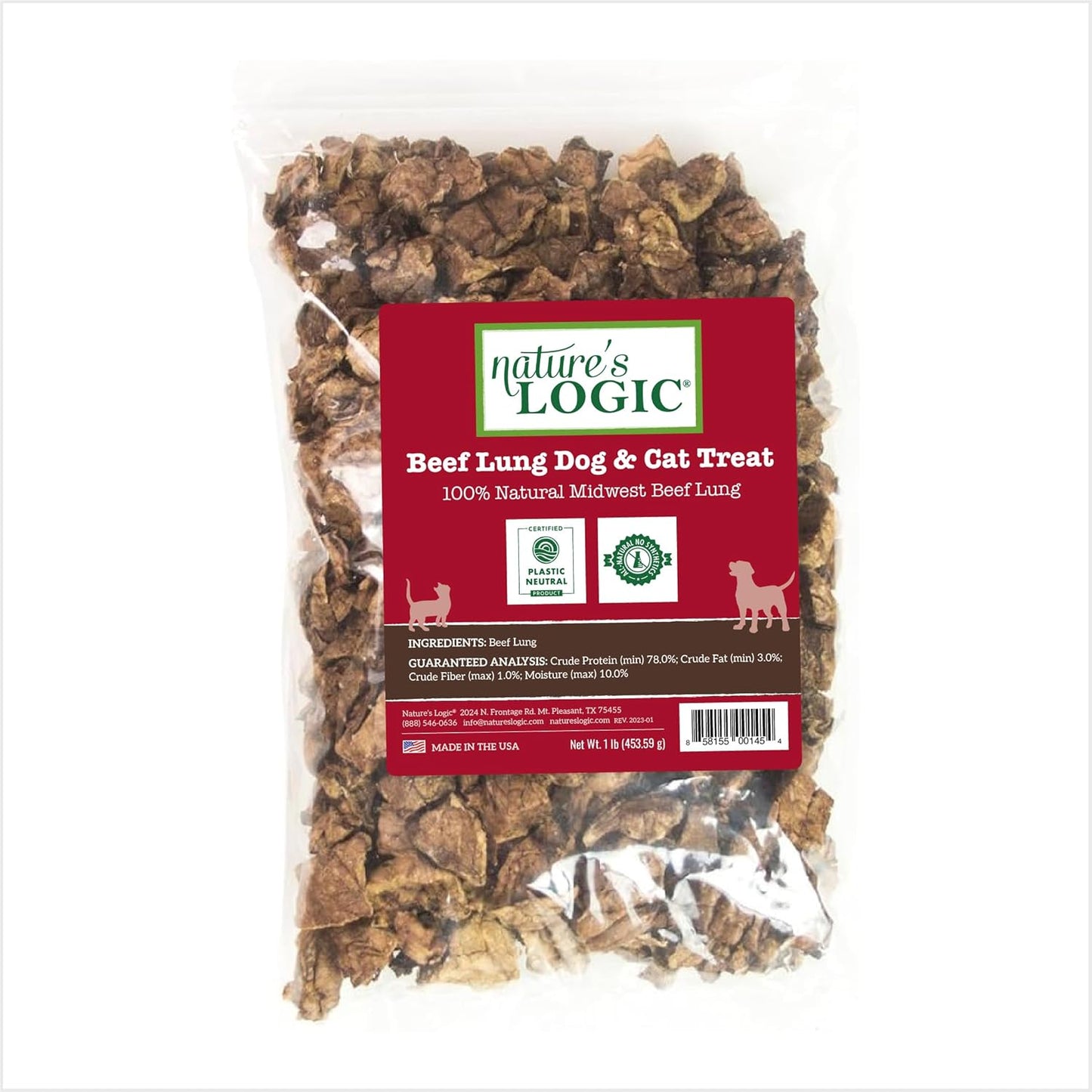 NATURE'S-LOGIC-Beef-Lung-Dog-&-Cat-Treats---1-Natural-USDA-2285