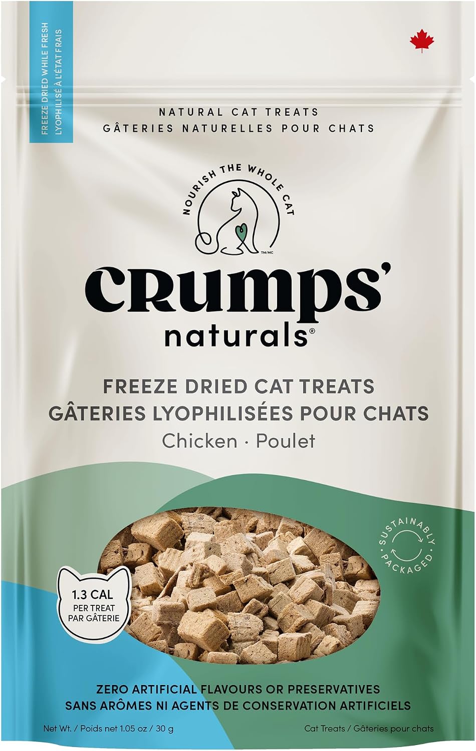 Crumps-Naturals-Freeze-Dried-Cat-Treats-Chicken-1.05oz,-Cat-Treats-----231