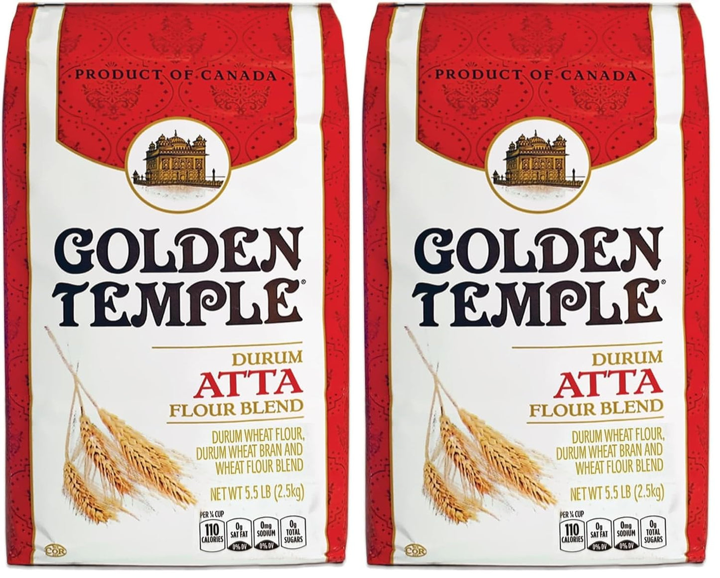 Golden-Temple---Durum-Atta-Flour,-5.5-Pound-(2.5-kg)-(Pack-of-176