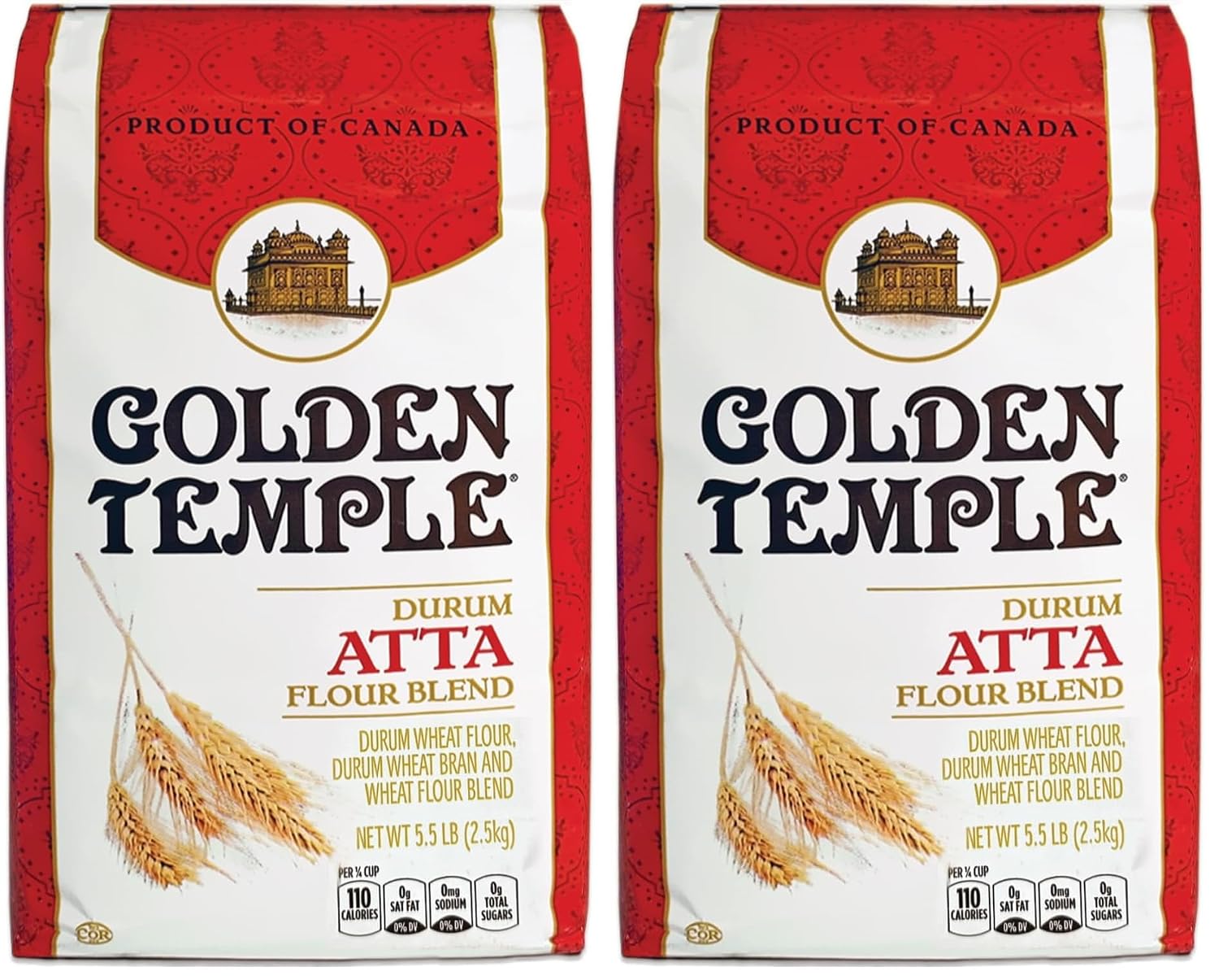 Golden-Temple---Durum-Atta-Flour,-5.5-Pound-(2.5-kg)-(Pack-of-176