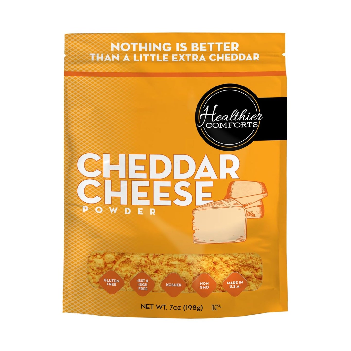 Healthier-Comforts-Cheddar-Cheese-Powder-(7-oz)-|-Premium-Yellow-Cheddar-|-Tested-Free,-1854
