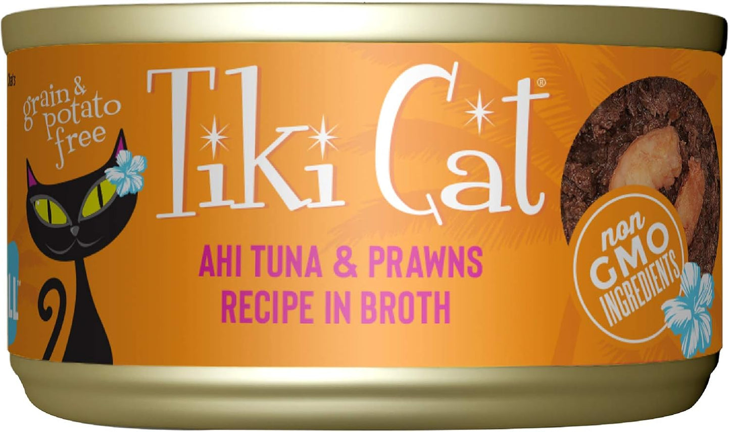 Tiki-Cat-Grill-Wet-Cat-Food,-Ahi-Tuna-&-Prawns,-2.8-Cans-Count)--841