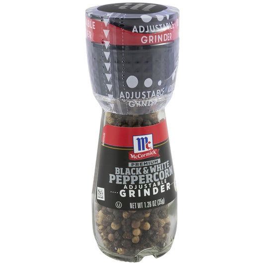 McCormick-Premium-Black-&-White-Peppercorn-Adjustable-Grinder,-1.26-oz-----2148