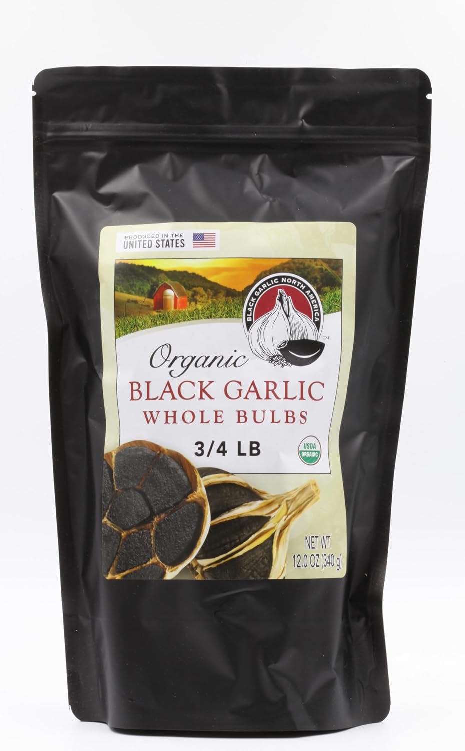 Black-Garlic-Organic American-Whole-Bulbs-(12-Oz-bag)-Aged-and-Fermented-120-616