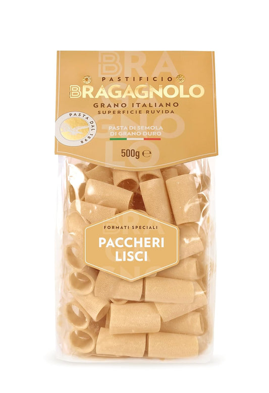 Pastificio-Bragagnolo,-Paccheri-Lisci-878-Bronze-Drawn,-1-Italian-Pasta,-with-265