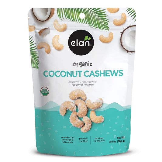 Elan-Organic-Coconut-Cashews,-5.6-oz,-Non-GMO,-Gluten-Free,-2443