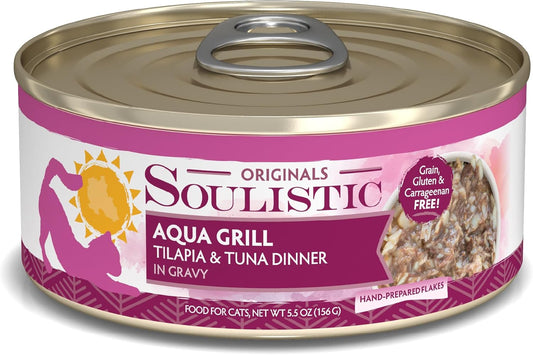 Weruva-Soulistic-Originals,-Aqua-Grill-Tilapia-y-atún-cena-en-salsa,-lata-5.5-340