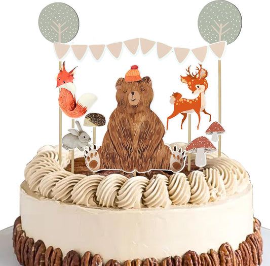 Bear-Cake-Toppers?Special-designed-animal-Bear-Woodland?Cake-24