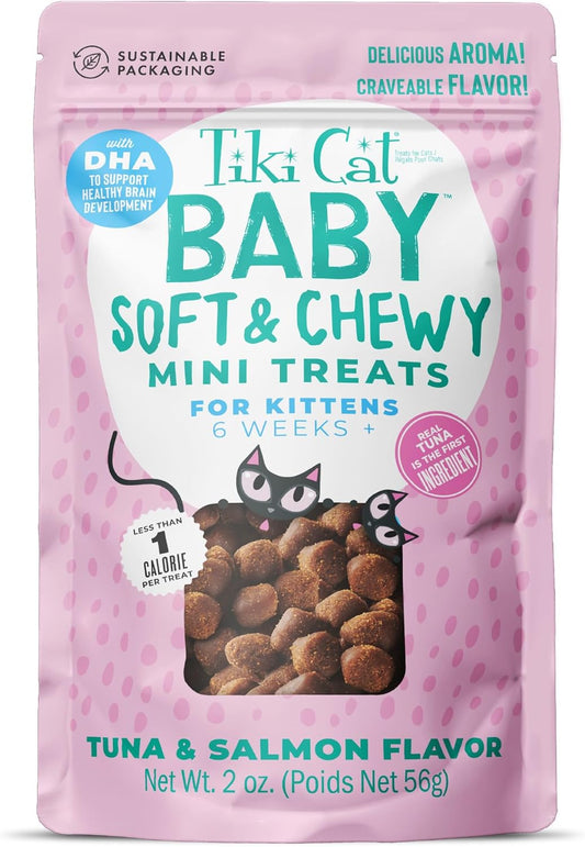 Tiki-Cat-Baby-Soft-&-Chewy-Tuna-&-Salmon-Flavored-Treats,-2-oz.-(8-137