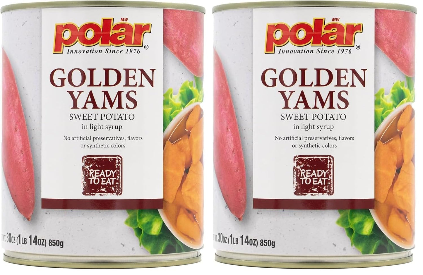 MW-Polar-Golden-Yams-Sweet-Potato-in-Light-Syrup,-30oz-(Pack-of-123