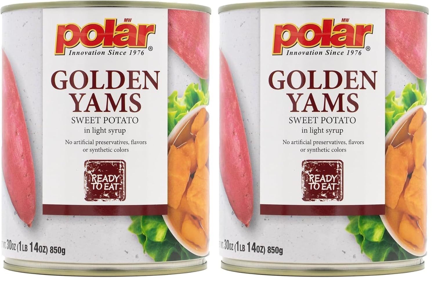 MW-Polar-Golden-Yams-Sweet-Potato-in-Light-Syrup,-30oz-(Pack-of-123