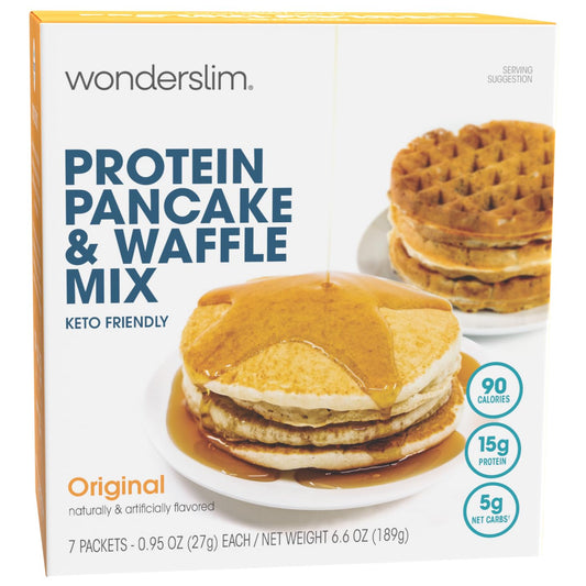 Wonderslim-Protein-Pancake-&-Waffle-Mix,-Low-Calorie,-7ct-(Original-464