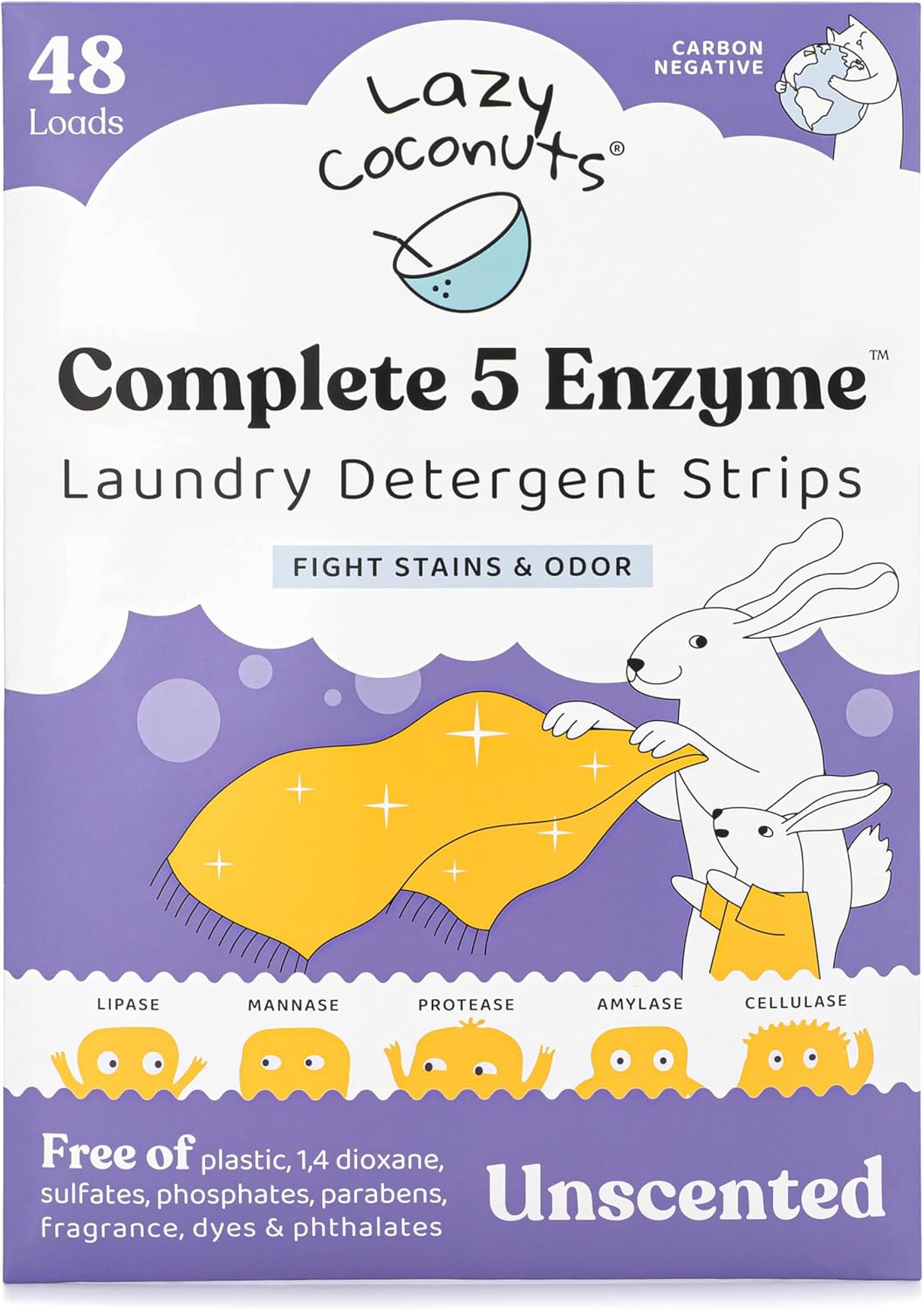 Lazy-Coconuts-Complete-5-Enzyme-Laundry-Detergent-Strips---Unscented,-48-Loads-596