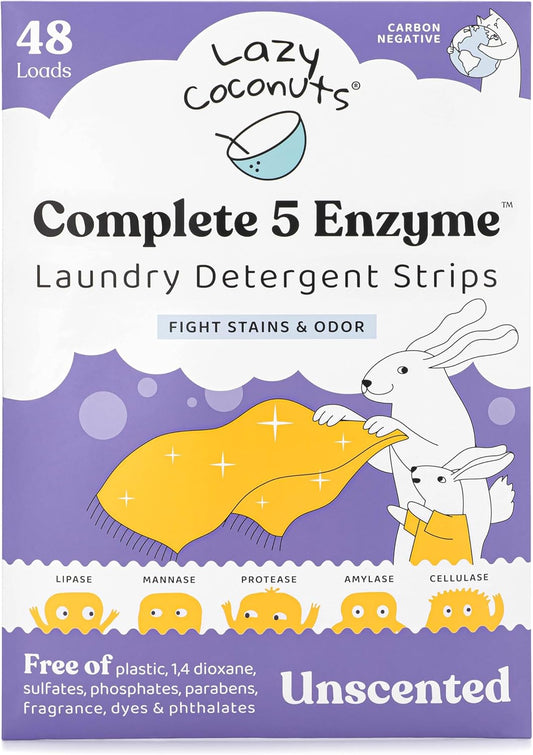 Lazy-Coconuts-Complete-5-Enzyme-Laundry-Detergent-Strips---Unscented,-48-Loads-596
