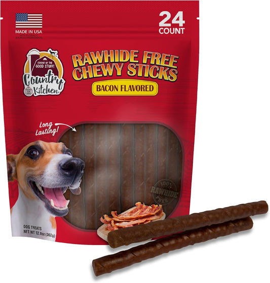 Rawhide-Free-Chewy-Stick-Dog-Treats,-Bacon-Flavor,-506