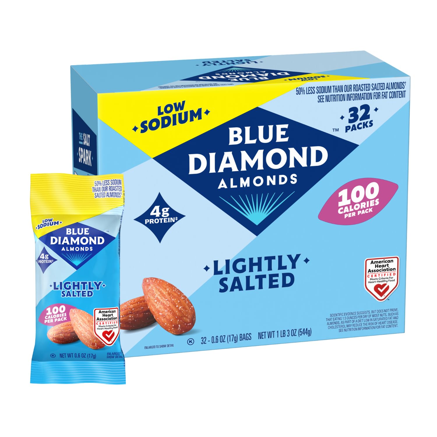 Blue-Diamond-Almonds-Low-Sodium-Lightly-Salted-Snack-Nuts,-100-Calorie--Packs,-0.6-Ounce-of-2399