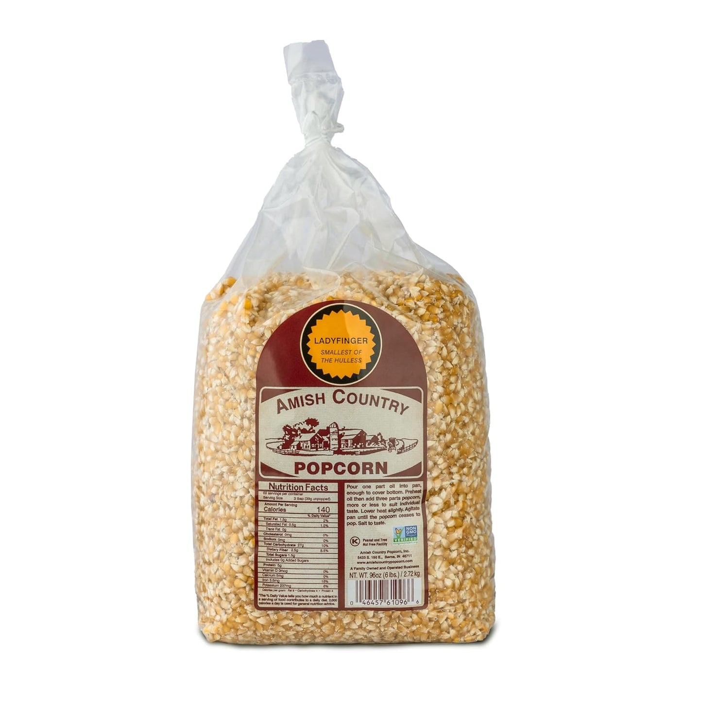 Amish-Country-Popcorn-Ladyfinger-Popcorn-Kernels,-6LB-Bag-–-Non-GMO,-Gluten--Free,-Hulless,-Old-Popcorn-940