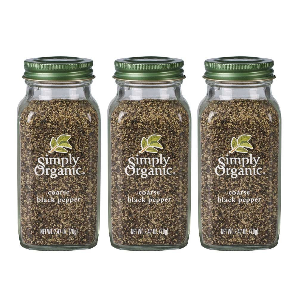 Simply-Organic-Black-Pepper,-Coarse-Grind,-368
