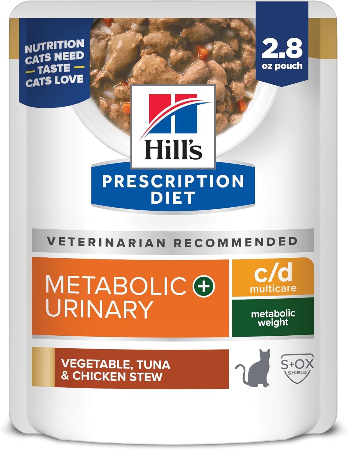 Hill's-Prescription-Diet-c/d-Multicare-+-Metabolic-Wet-Cat-Food,-Vegetable,-Tuna,-&-236