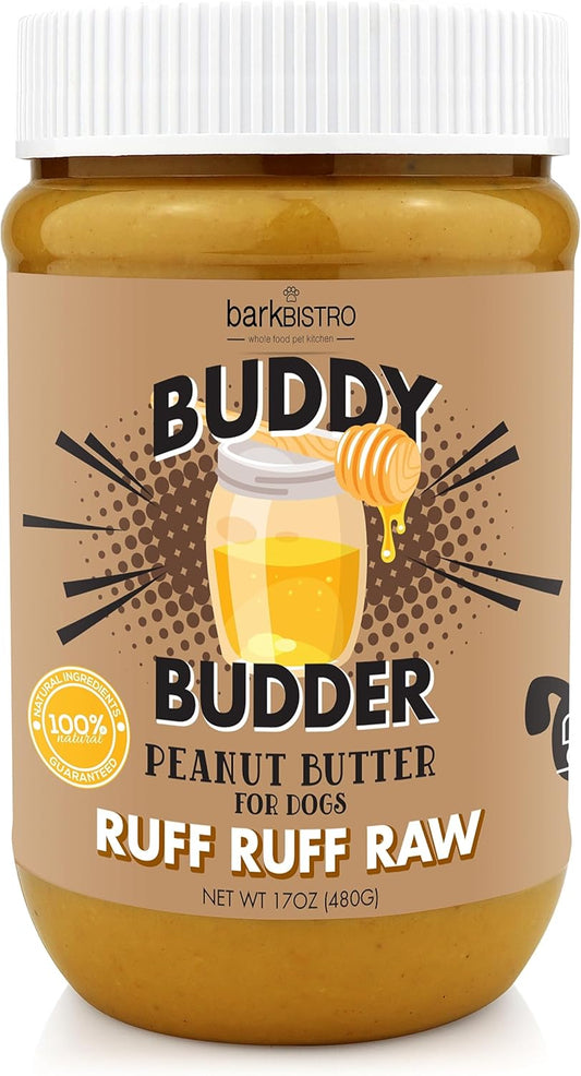 BUDDY-BUDDER,-Ruff-Ruff-Raw,-Natural-Dog-Peanut-Butter,-Dog-TreatMade-USA,-2843