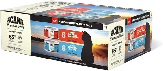 ACANA-Premium-Pate-Wet-Cat-Food-in-Bone-Broth-Variety-Pack:-Surf-and-1173
