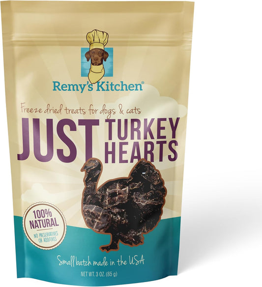 Freeze-Dried-Dog-Treats-–-Turkey-Hearts,-Single-Ingredient,-All-Natural,-USA-Sourced,-Human-Grade,-1339