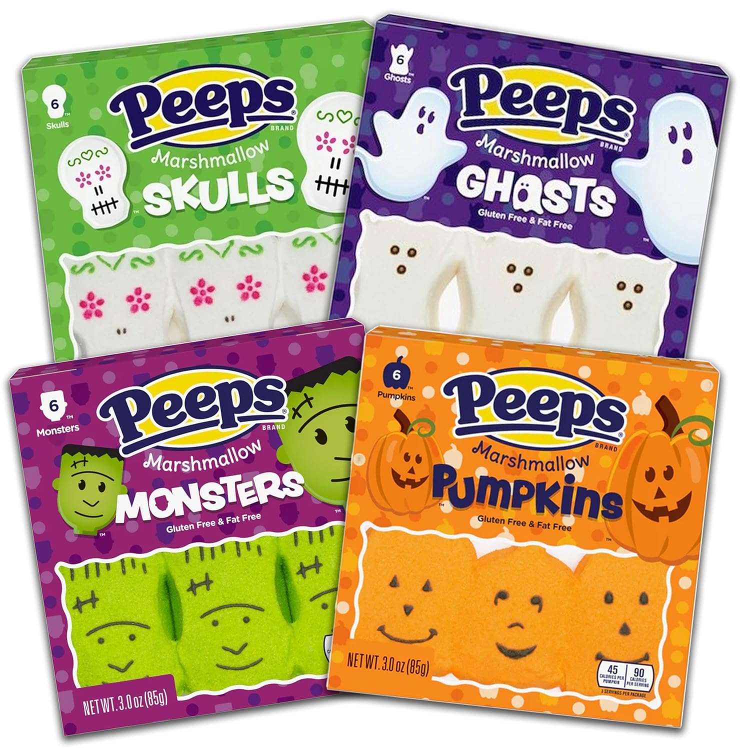 PEEPS-Halloween-Marshmallow-Candy-Bundle,-Skulls,-Monsters,-Pumpkins,-Ghosts,-Trick-or-Treat-Fall-Soft-1446