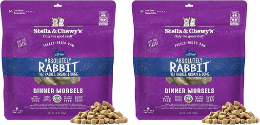 Stella-&-Chewy's-Freeze-Dried-Raw-Cat-Dinner-Morsels---Premium-Rabbit-Recipe-with-143