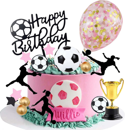 Female-Soccer-Cake-Topper,-Qoadwem-25PCS-Female-959