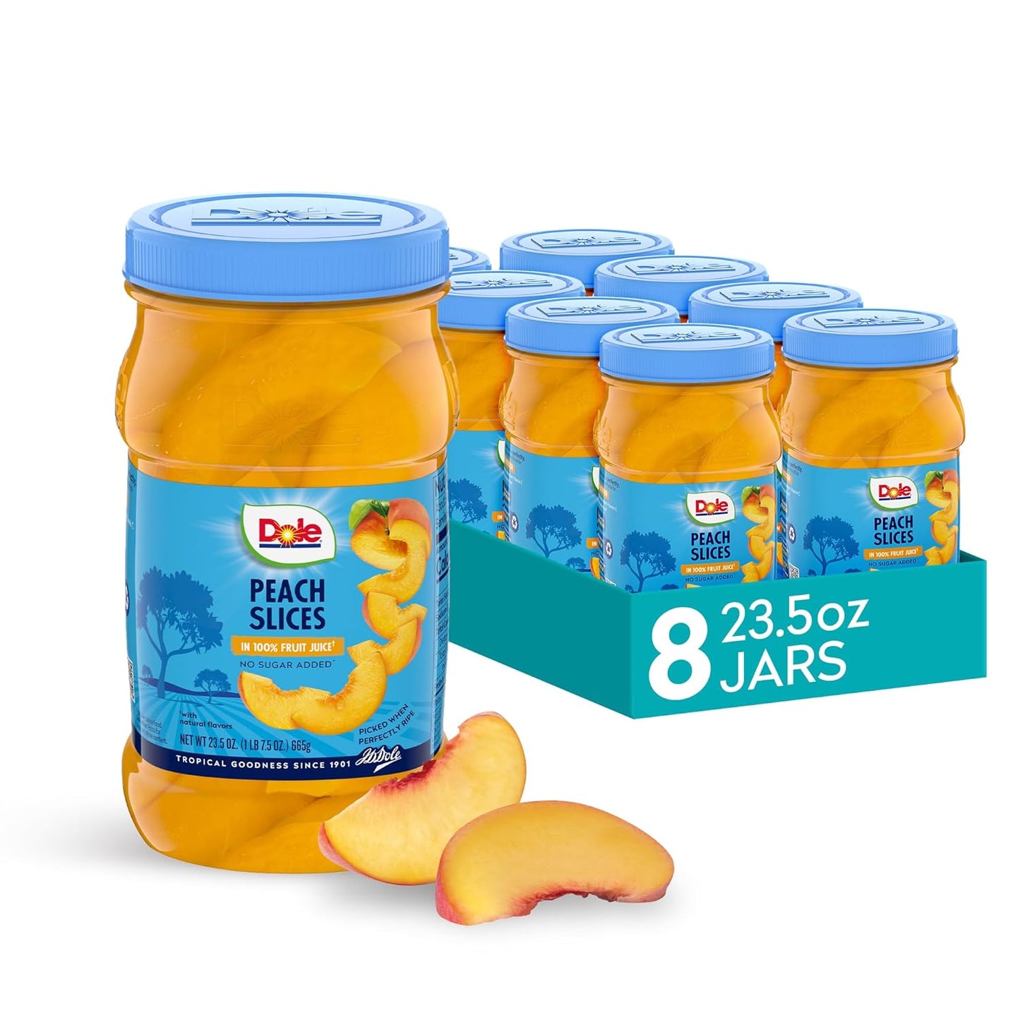 Dole-Sliced-Peaches,-23.5-oz,-8-Pack-------------214