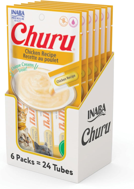 INABA-Churu-Cat-Treats,-Lickable,-Squeezable-Creamy-Purée-Cat-Treat-with-Green-Tea-Extract-598