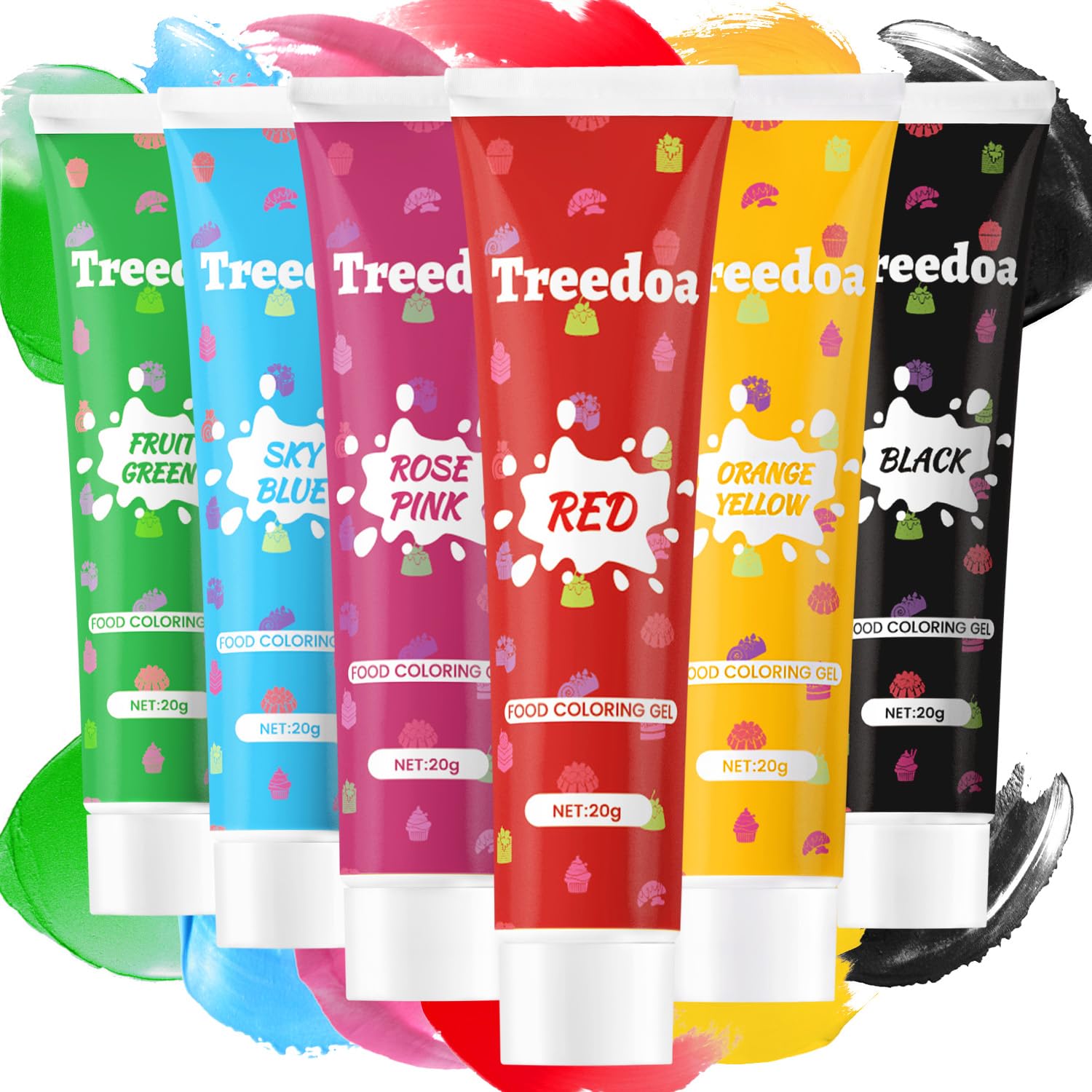 Food-Gel-Coloring-Set,-20g-x-6-Colors-Food-Grade-Vibrant-Food-Concentrated-Based-1474