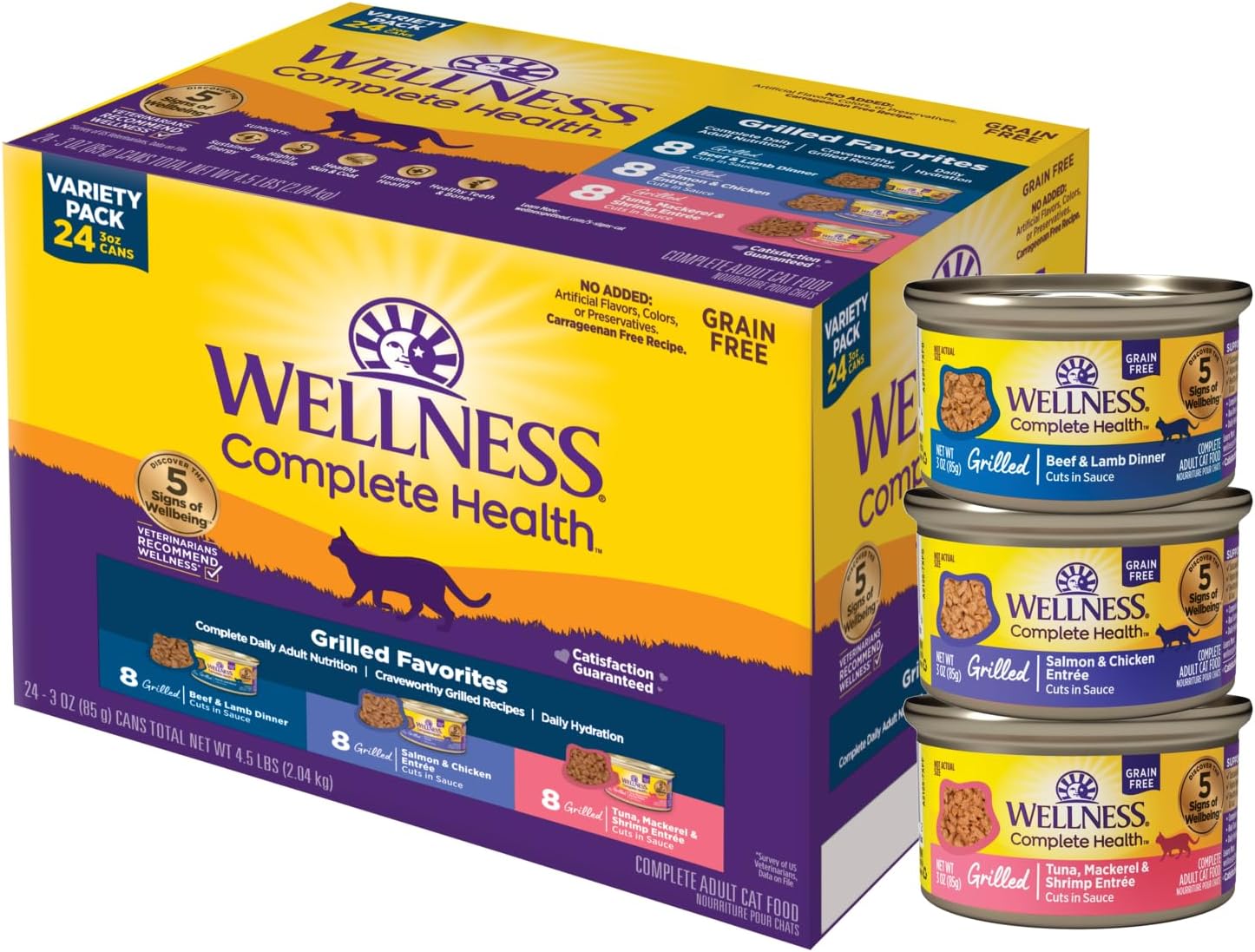 Wellness-Complete-Health-Grilled-Favorites-Variety-Pack-Adult-Canned-Wet-Cat-Food,-Natural,-1295