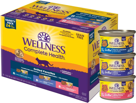 Wellness-Complete-Health-Grilled-Favorites-Variety-Pack-Adult-Canned-Wet-Cat-Food,-Natural,-1295