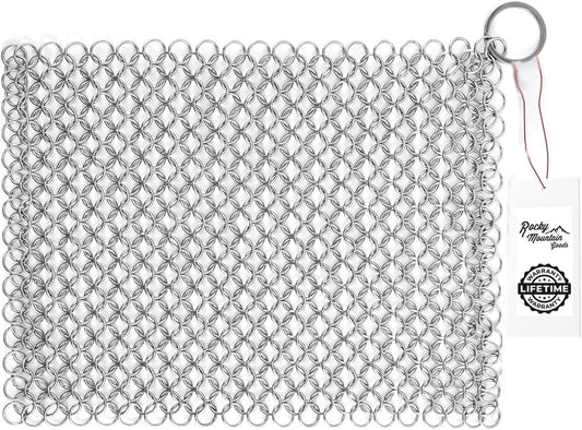 Rocky-Mountain-Goods-8”-x-6”-Chainmail-Scrubber---316L-1502
