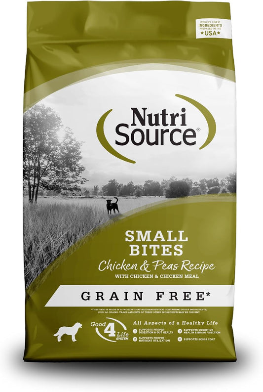 NutriSource-Grain-Free-Dry-Dog-Food,-Small-Bites,-Chicken-and-Peas,-12LB---1336