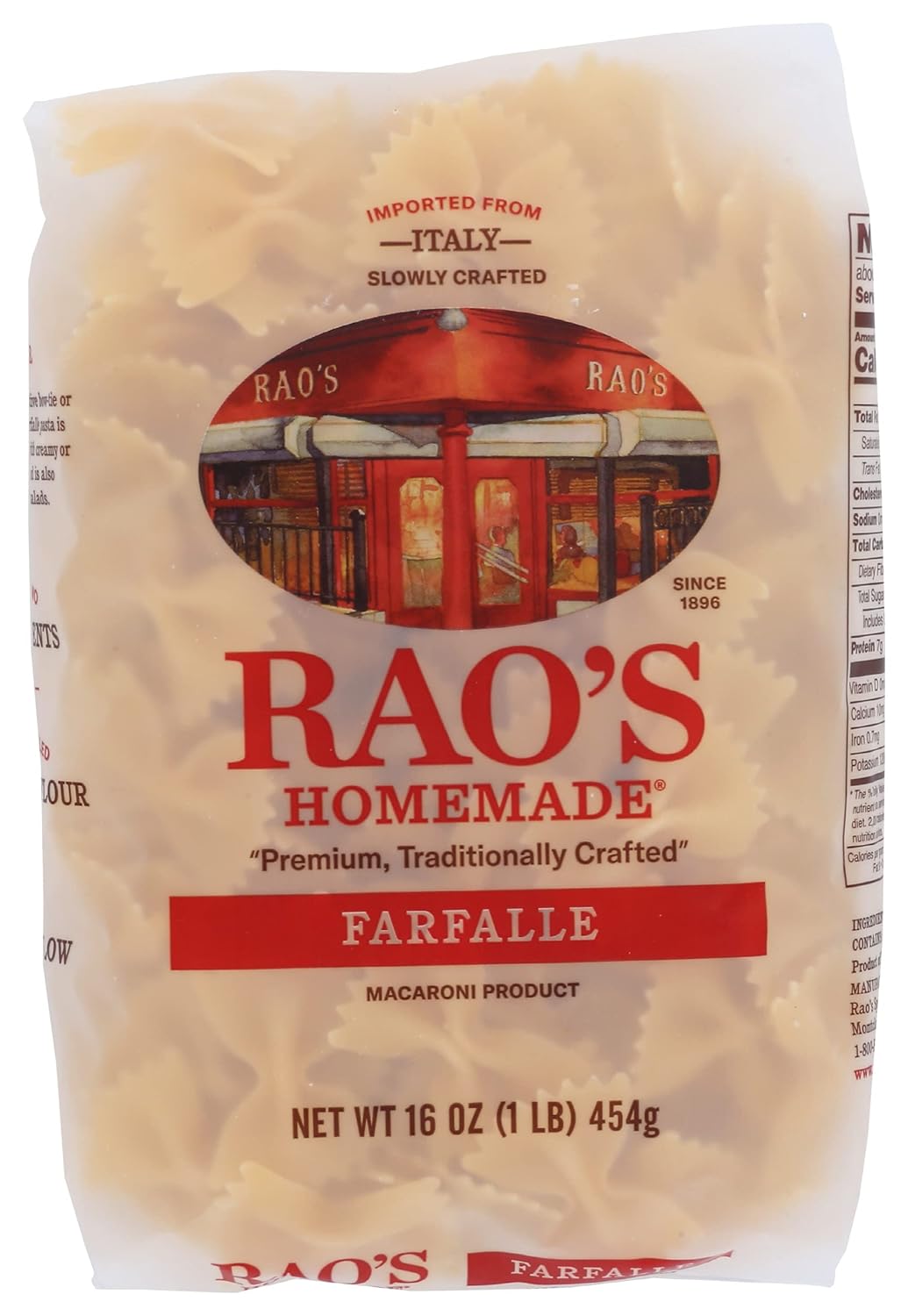 Rao's-Homemade-Farfalle-Pasta,-Non-GMO,-16-Oz-(Pack-770