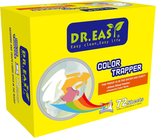 DR.-EASY-Unscented-Color-Catcher-Sheets,-72-Count,-Special-Pores-Texture,-Dye-283