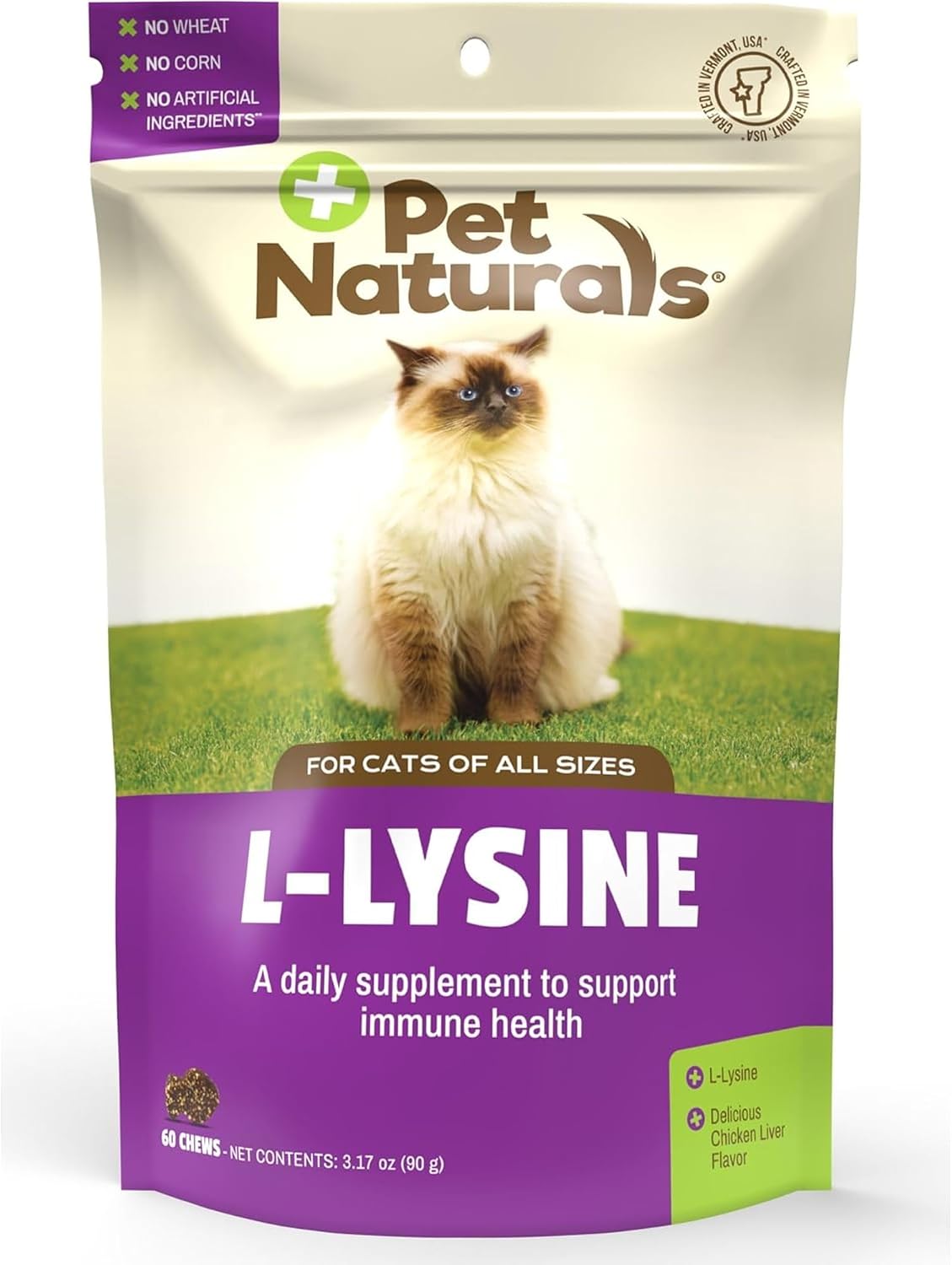 Pet-Naturals-Lysine-for-Cats,-Chicken-Flavor,-60-Chews---Immune-and-Respiratory-1464