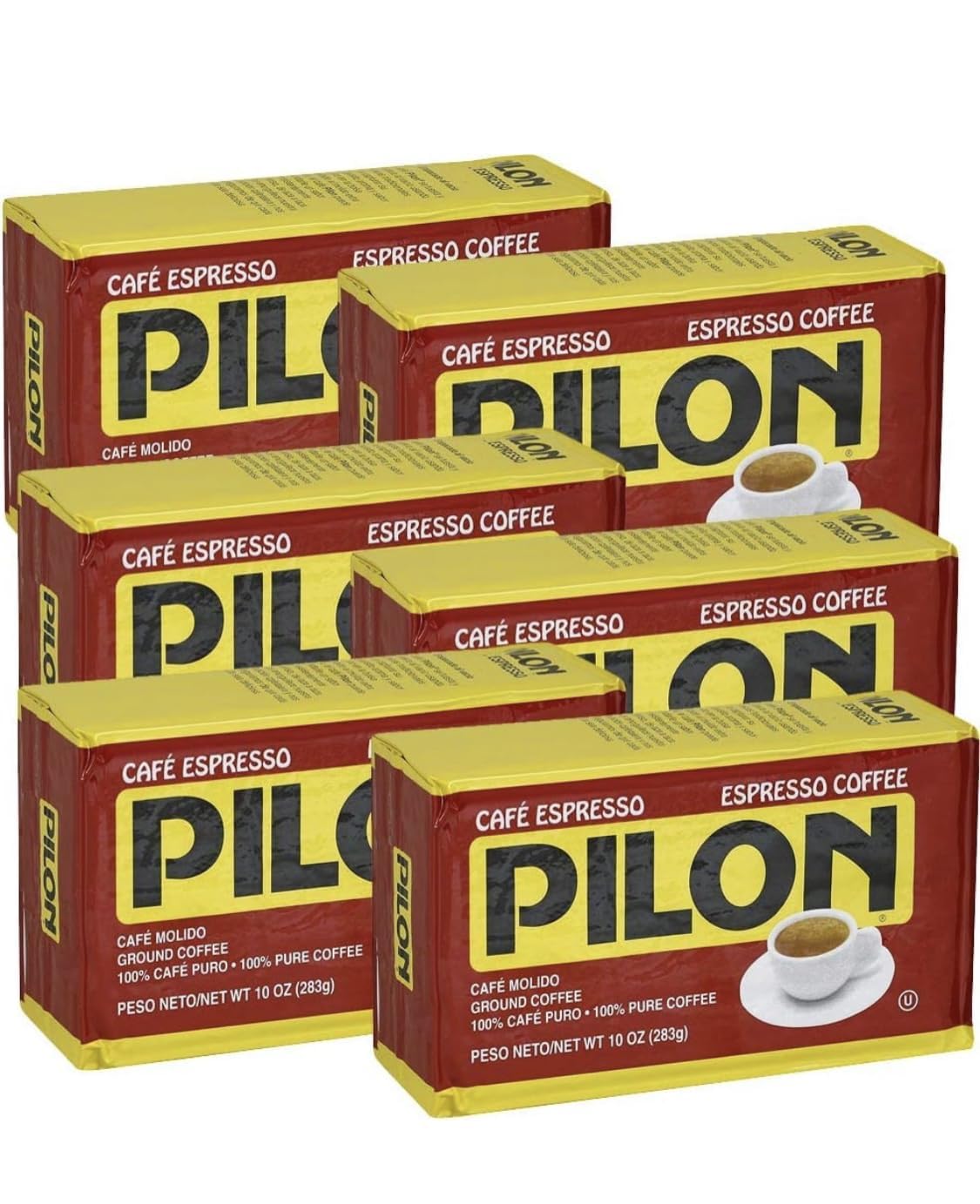 Pilon-Ground-Espresso-Coffee-10oz-|-284g-(Pack-of-06)-------1931