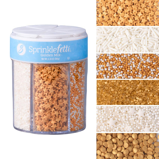 Sweets-Indeed-Gold-Sprinkles,-6-cell,-White-4416