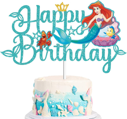 Little-Mermaid-Cake-Topper,-Mermaid-Cake-Decorations-3173