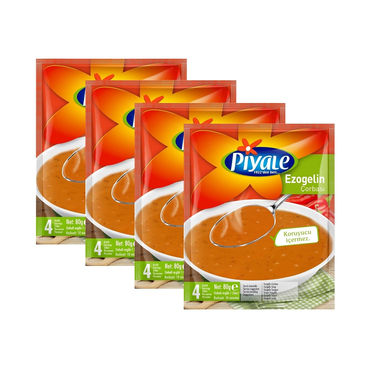 VHD-Piyale---Sopa-instantánea-de-lentejas-Ezogelin-envasada,-paquete-4-Ezogelin-39